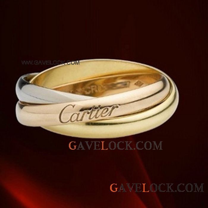 Trinity Cartier Ring Tripple Gold Ring Replica